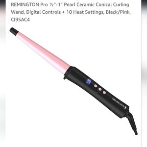 Remington Pro ceramic pearl wand, 10 heat settings, 410 F. ***Two for $20***